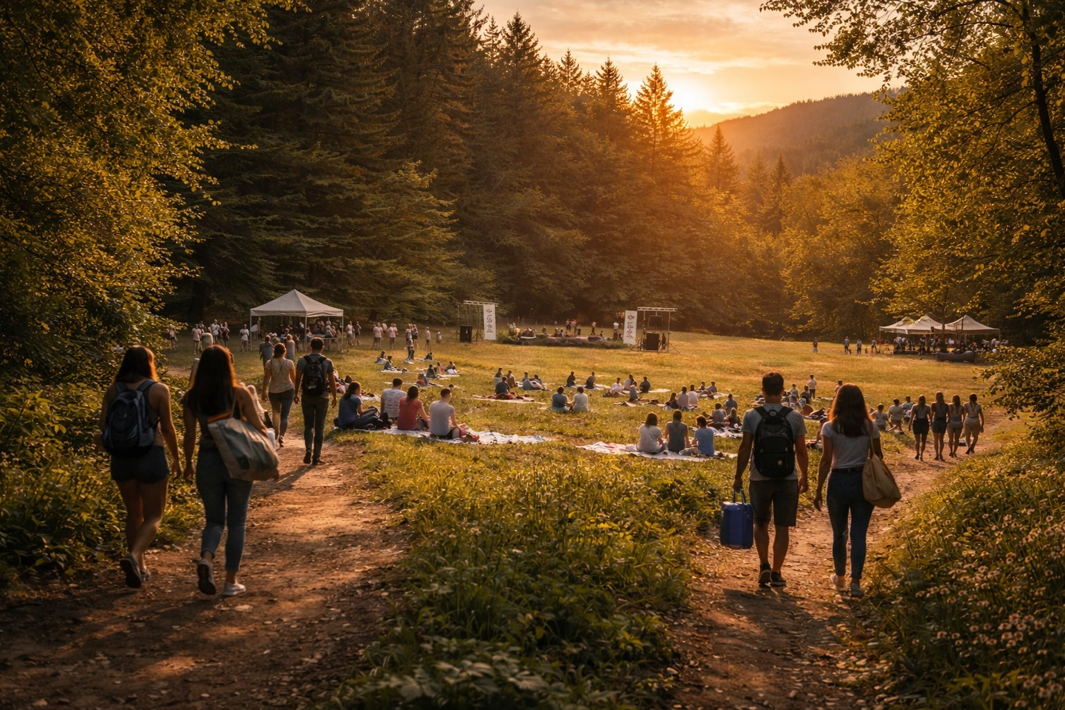 Festival site in Vallombrosa